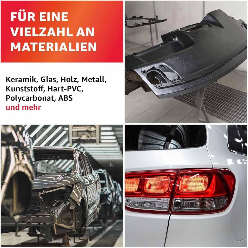 Für eine Vielzahl an Materialien wie Keramik, Glas, Holz, Metall, Kunststoff, Hart-PVC, Polycarbonat, ABS und mehr.